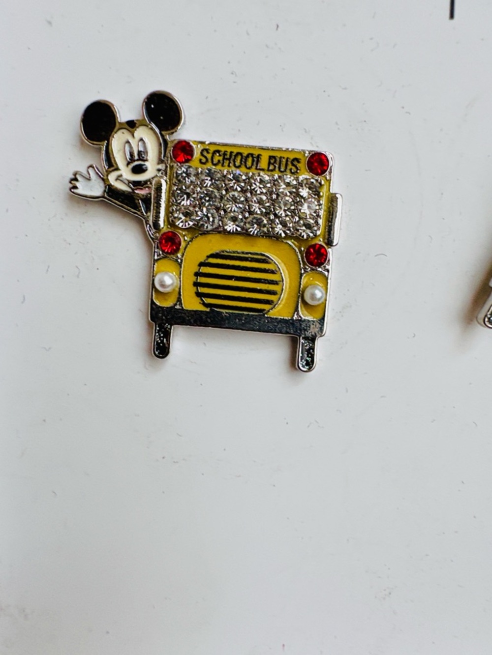 Disney Baublebar Mickey School Bus Stud Earrings - Yellow, Black & Red New - Picture 2 of 7